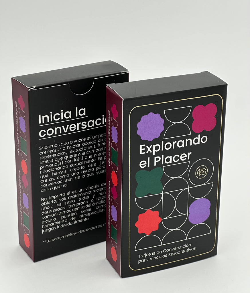 EXPLORANDO EL PLACER | Tarjetas de juego para vínculos y parejas